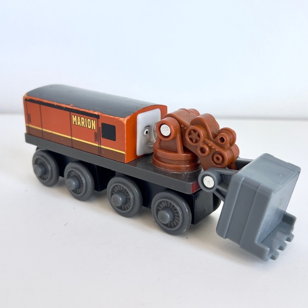 Thomas & Friends MARION Steam Shovel Wooden Railway Train 2012 by Mattel